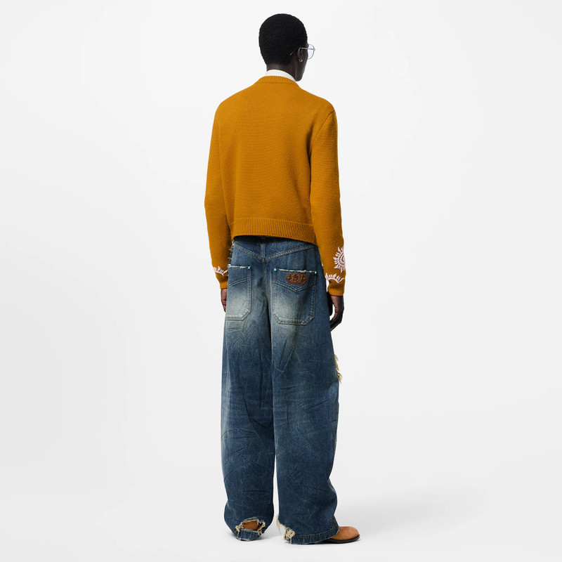 Washed Denim Workwear Pants 2