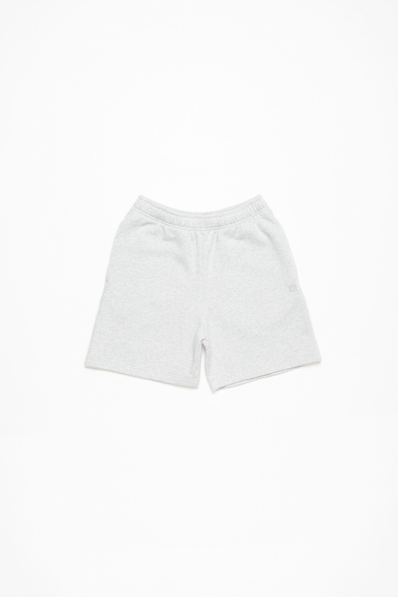 Cotton shorts - Pale Grey Melange 1