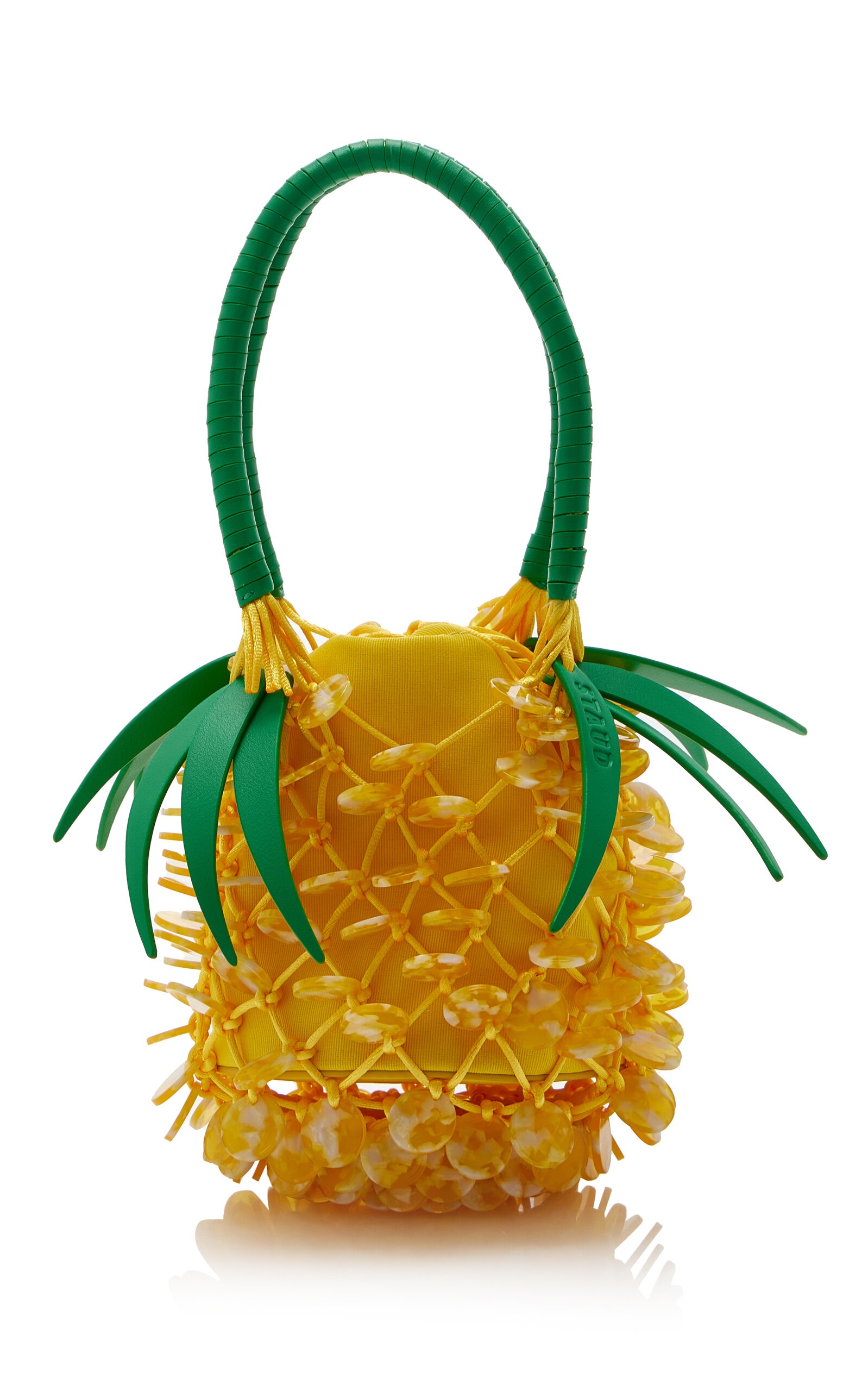 Pietro Beaded Pineapple Bag yellow - 5
