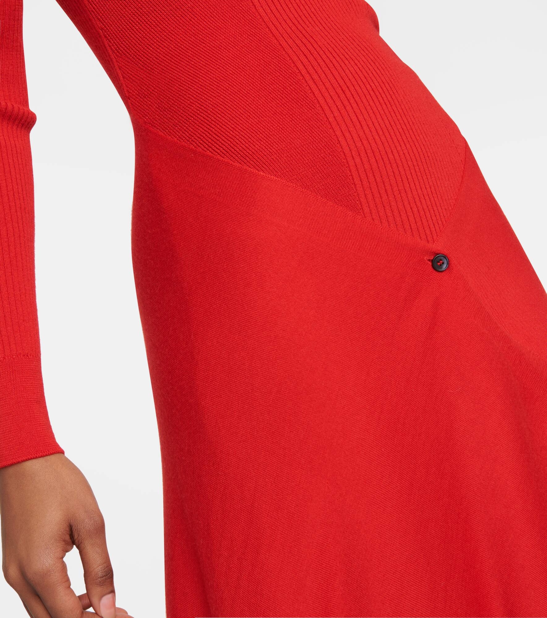 Cashmere and silk midi dress - 6
