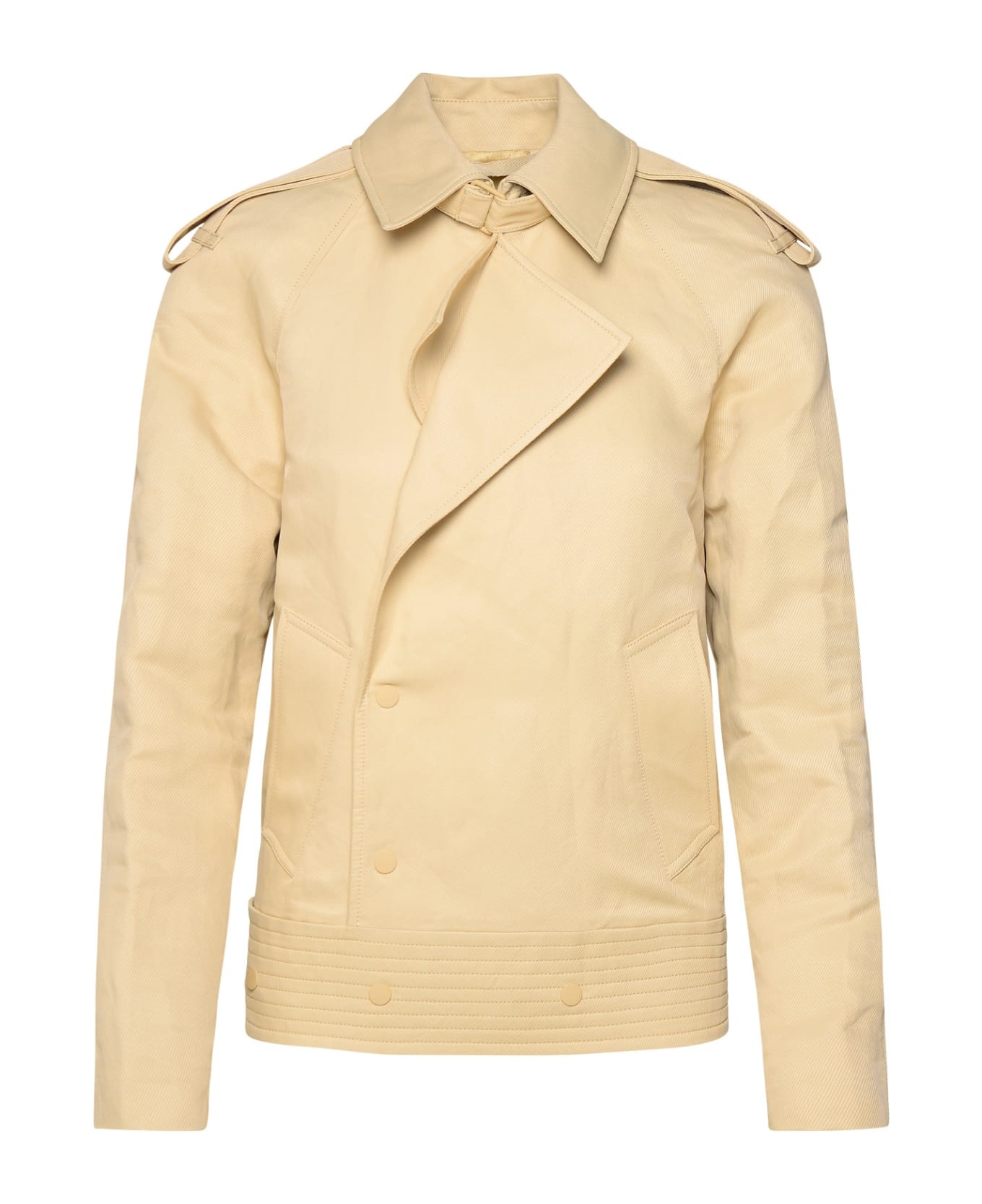 Beige Paper-fibre Blend Jacket - 1