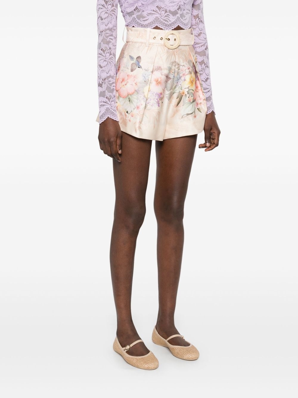 Zimmermann Women Silk And Cotton Blend Shorts - 2
