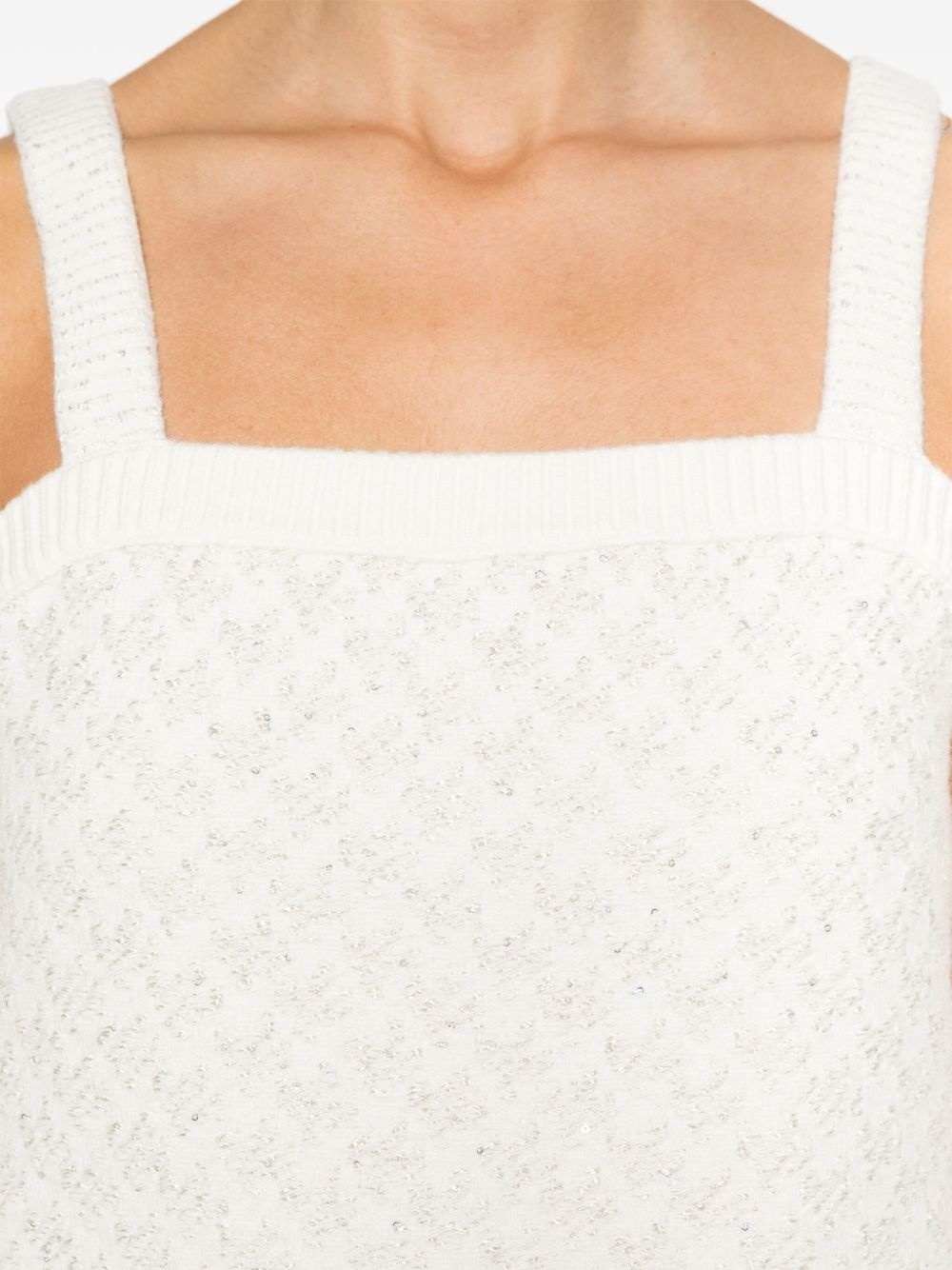 sequin-embellished tank top - 5