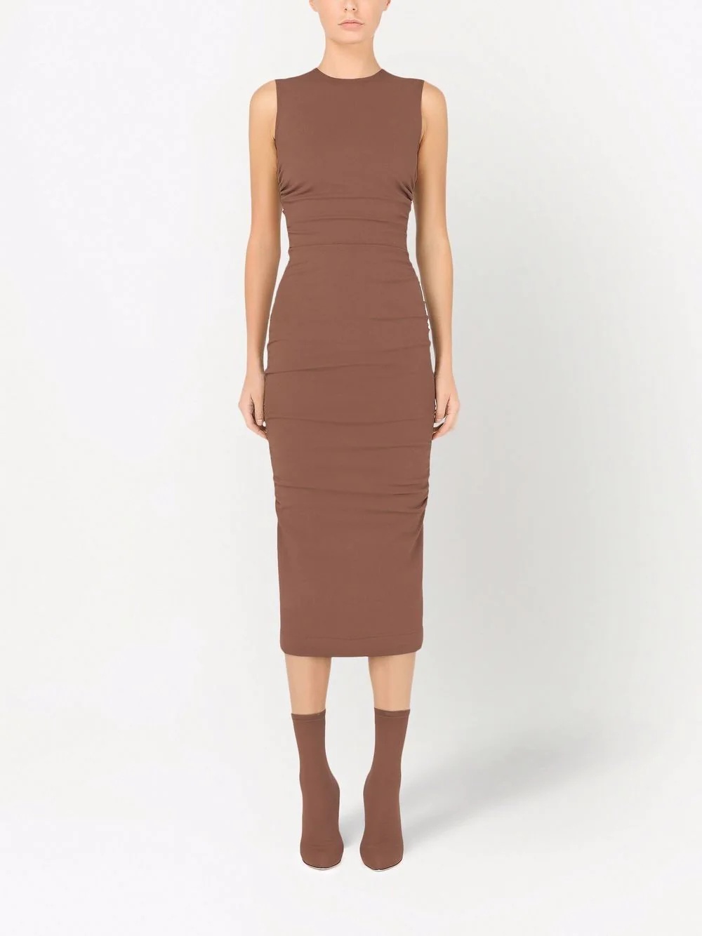 ruched mid-length dress - 3