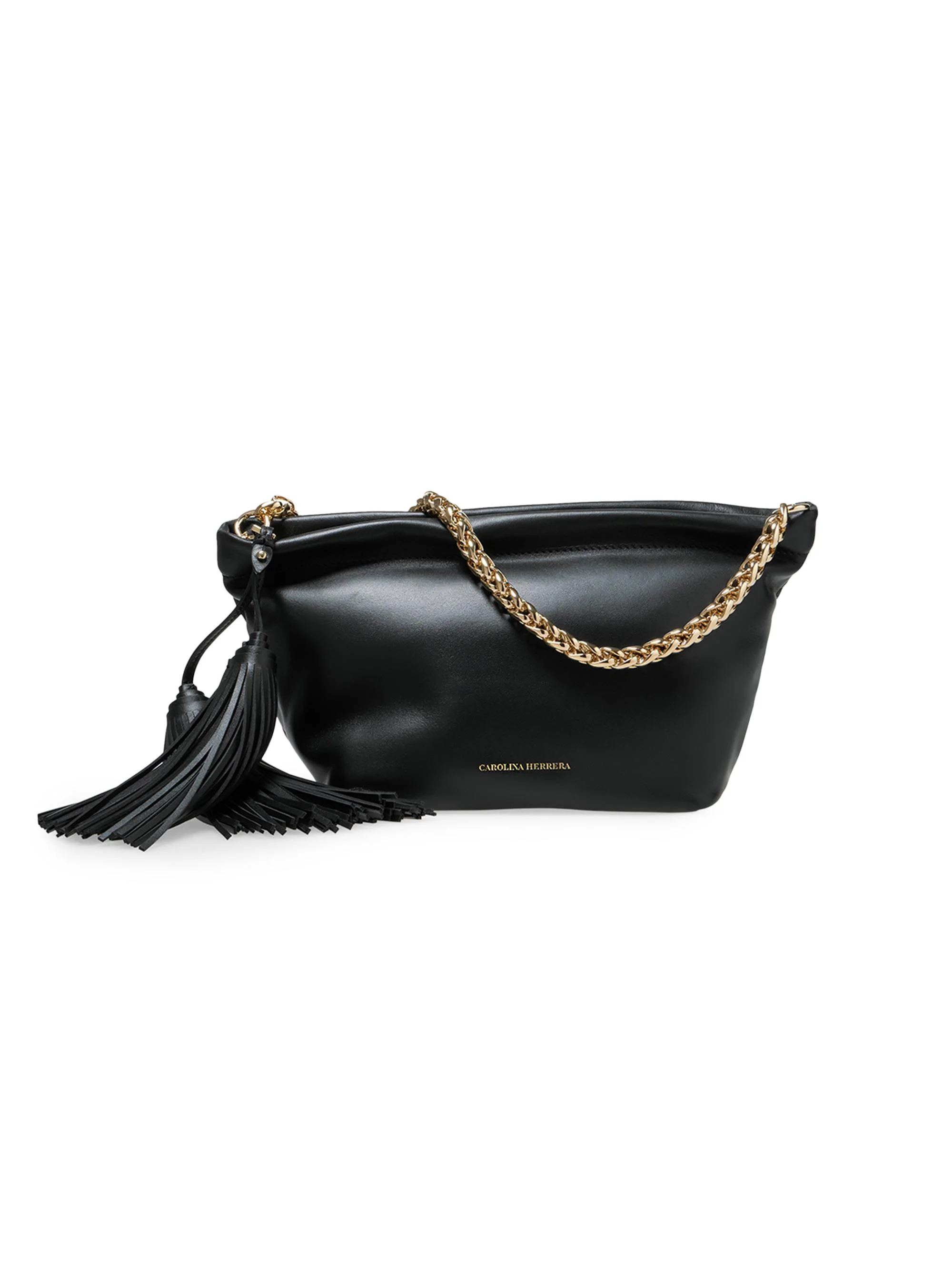 Women's Pia Small Leather Clutch - Black - 1