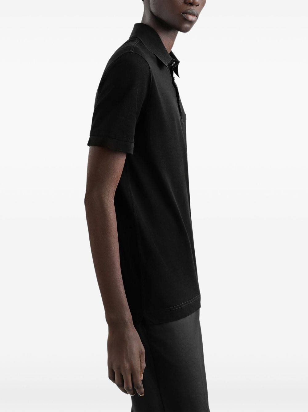 logo-plaque polo shirt - 5