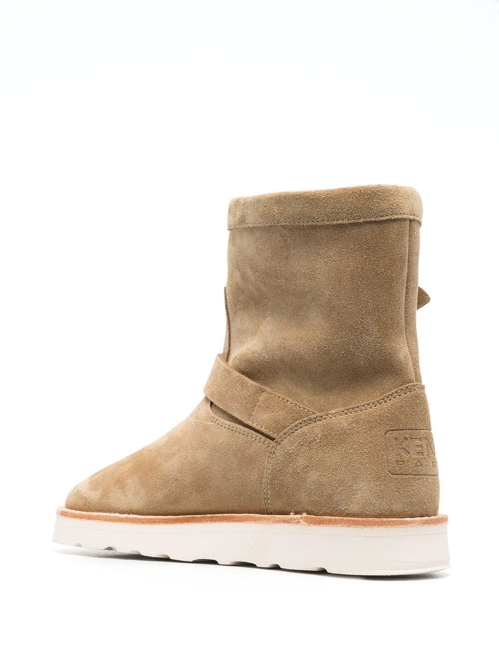 buckle-detail suede boots - 3