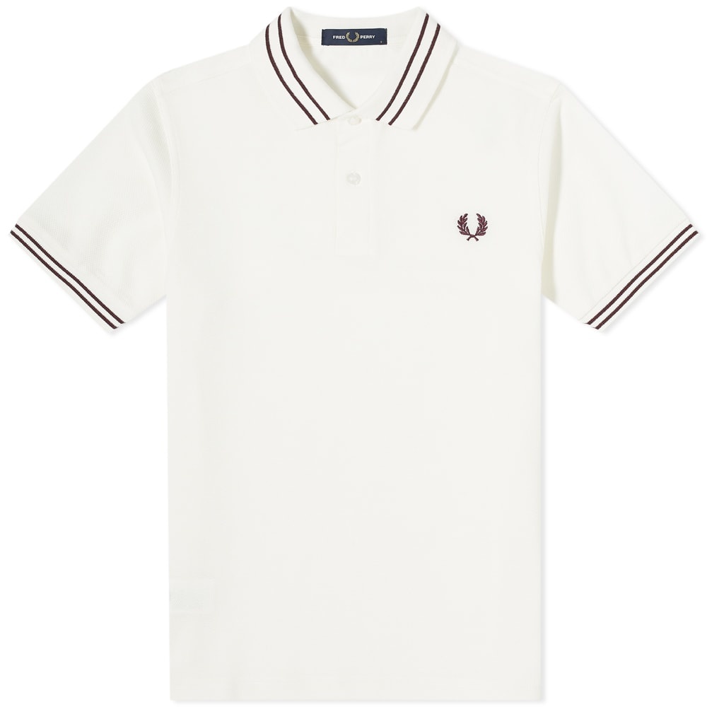 Fred Perry Textured Panel Polo Shirt - 1