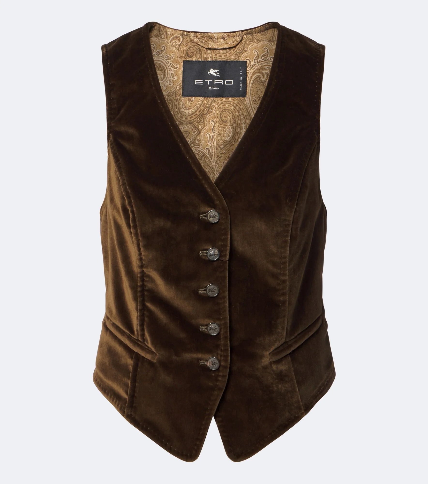 Cotton velvet vest - 1
