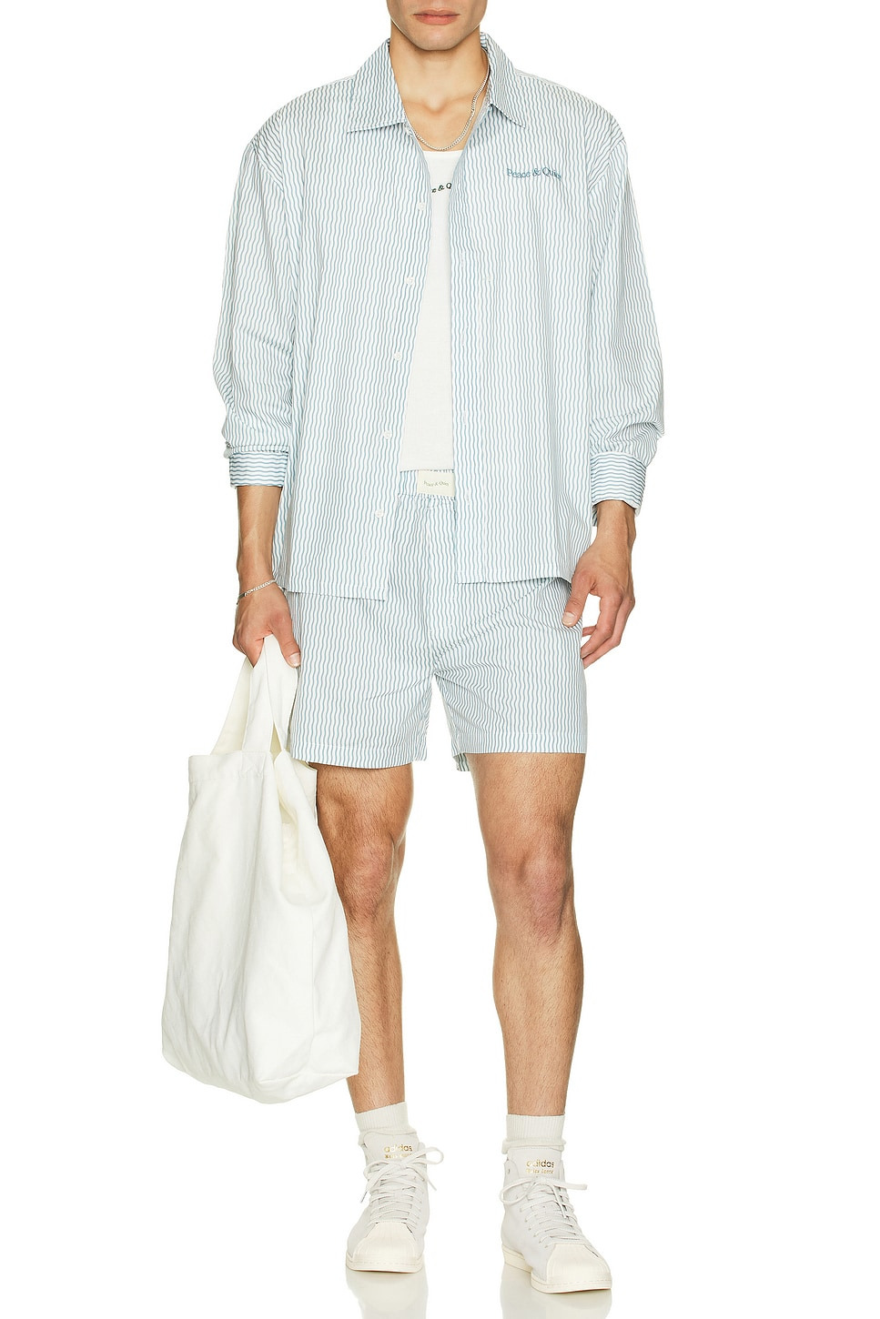 Wordmark Button Up Shirt - 5