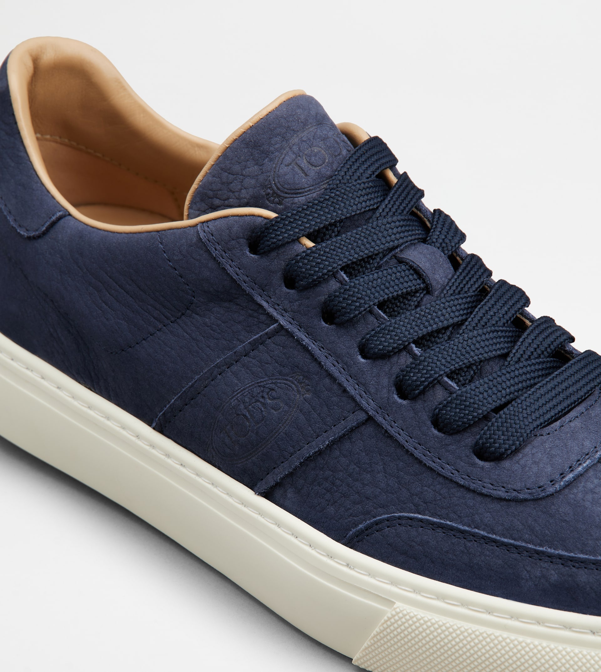 SNEAKERS IN NUBUCK - BLUE - 5