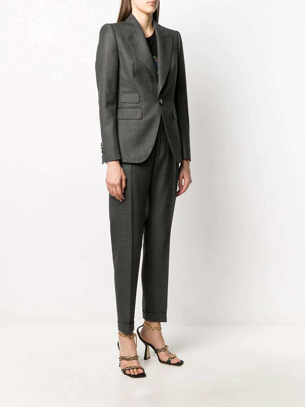 straight-fit suit - 3