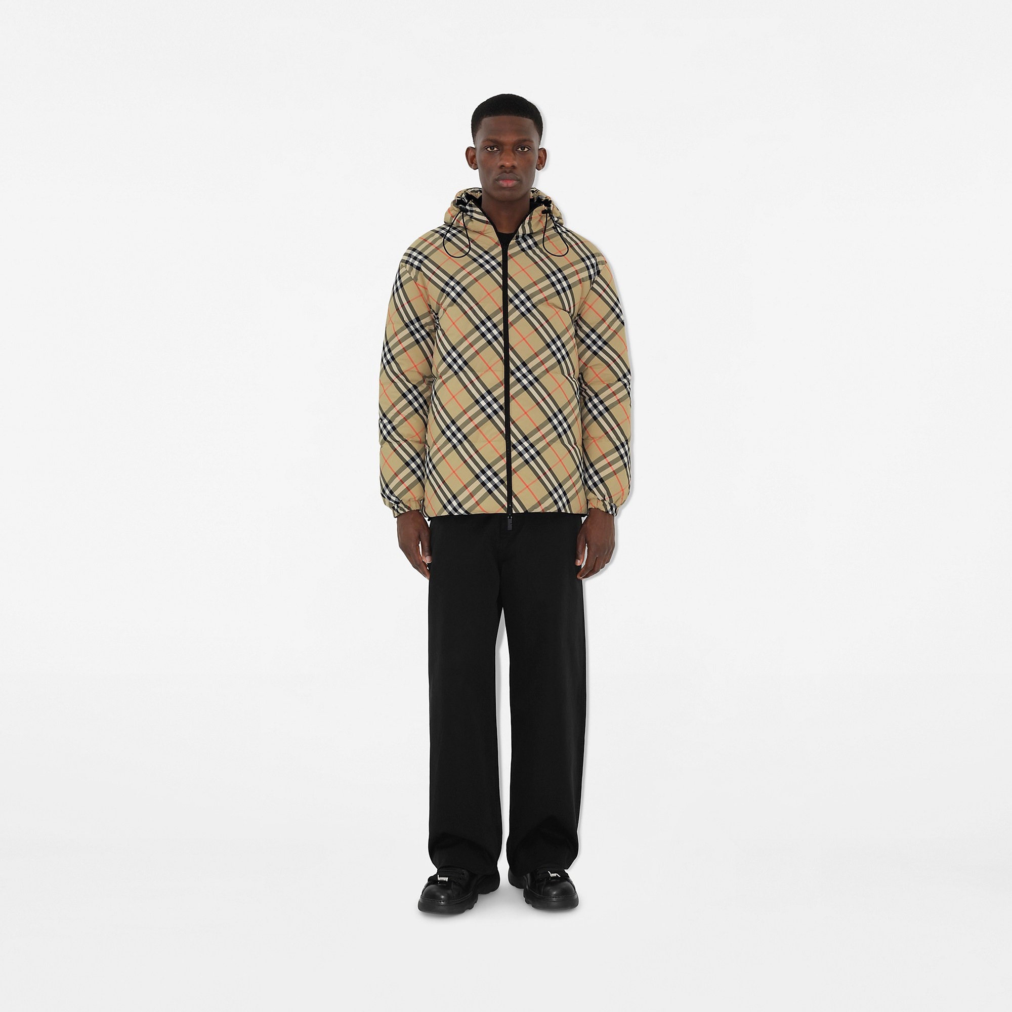 Burberry Reversible Check Nylon Puffer Jacket | REVERSIBLE