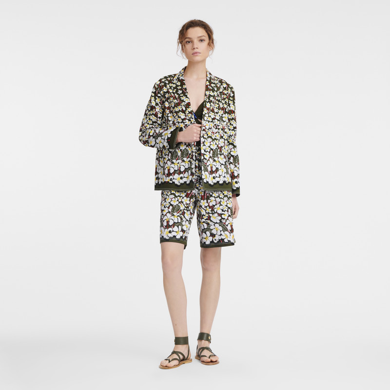 Longchamp Bermuda shorts Khaki - Gabardine outlook