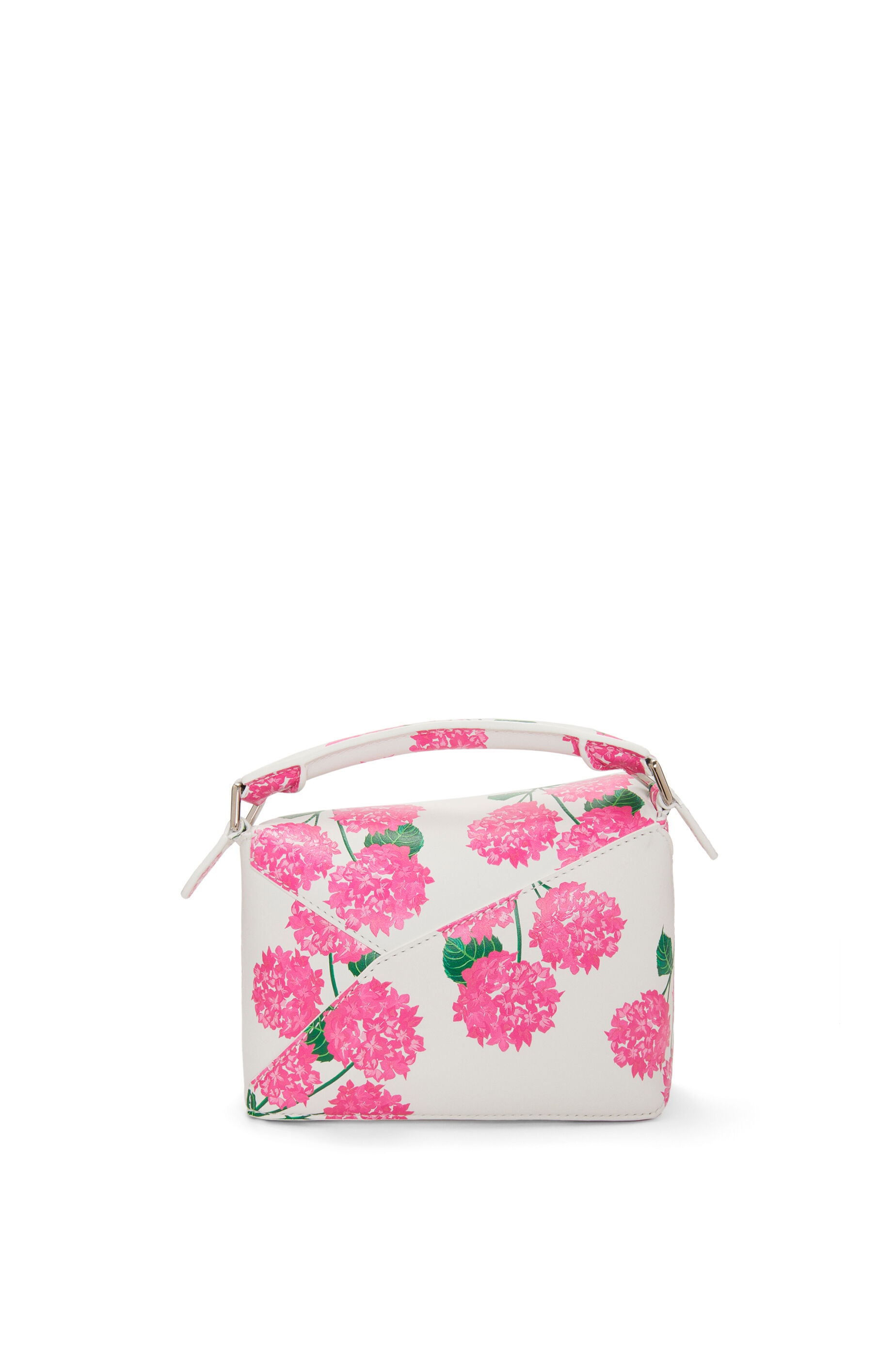 Loewe Mini Flower Puzzle Edge bag in satin calfskin | REVERSIBLE