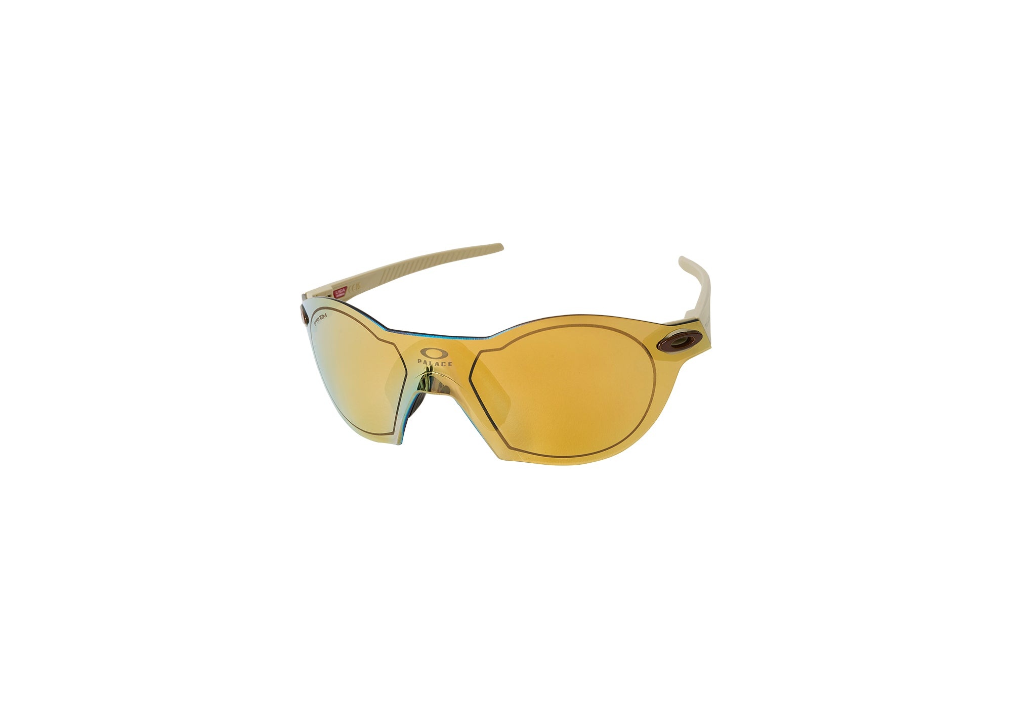 PALACE OAKLEY SUBZERO SUNGLASSES MATT SAND / PRIZM 24K - 1