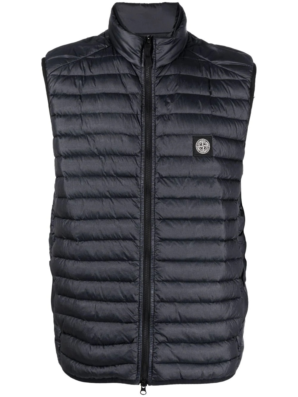 Compass logo-patch padded gilet - 1