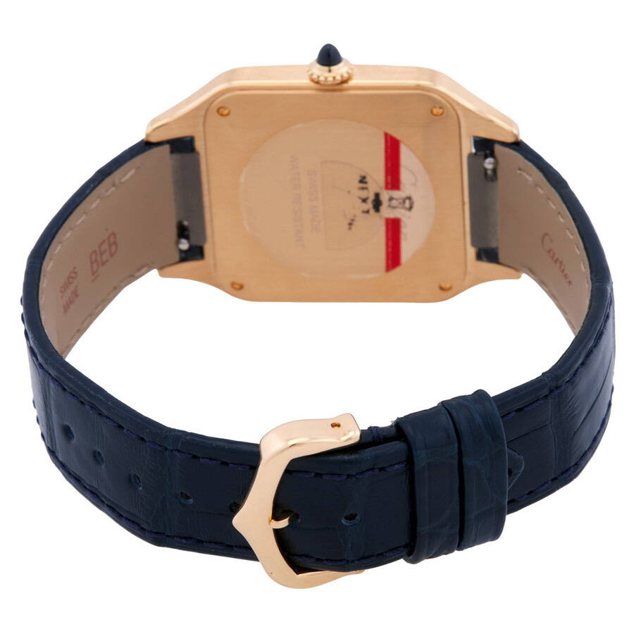 Cartier Santos-Dumont Large Model Quartz Blue Dial Watch WGSA0077 - 3