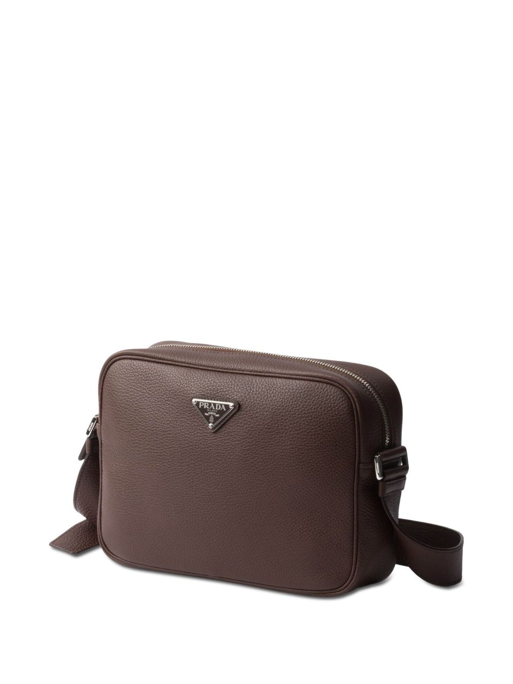 textured leather crossbody bag - 5