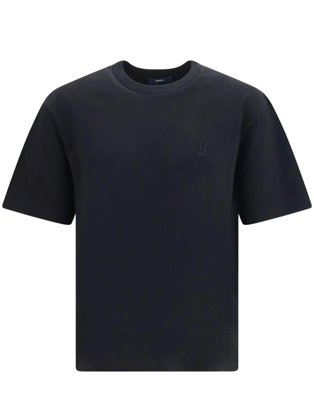 HERNO half-sleeve t-shirt with embroidered logo - 1