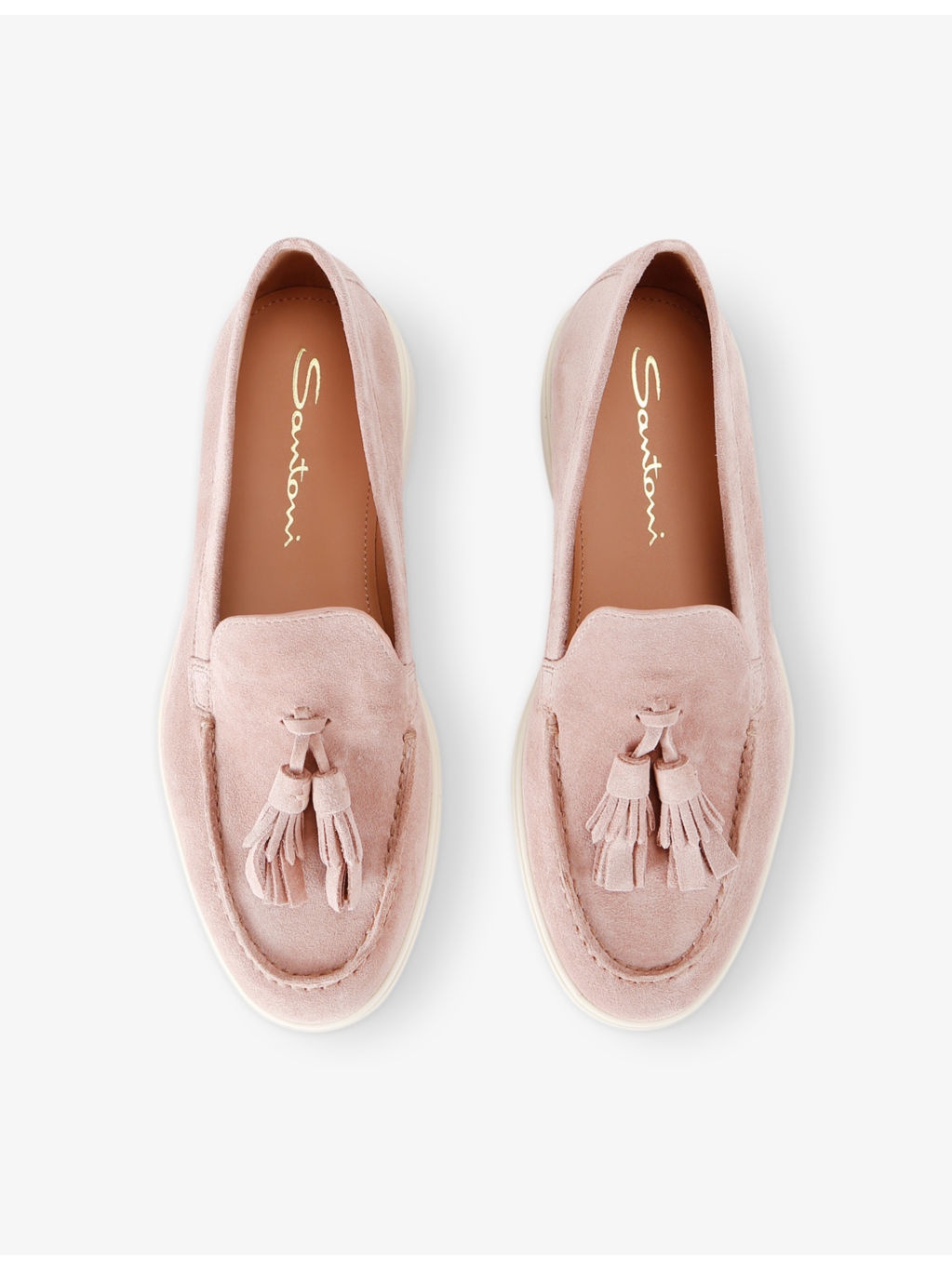 Feudal Tassel-Trim Suede Loafers - 2