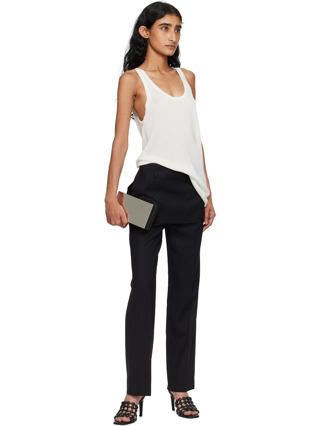 Black Skirt Trousers - 4