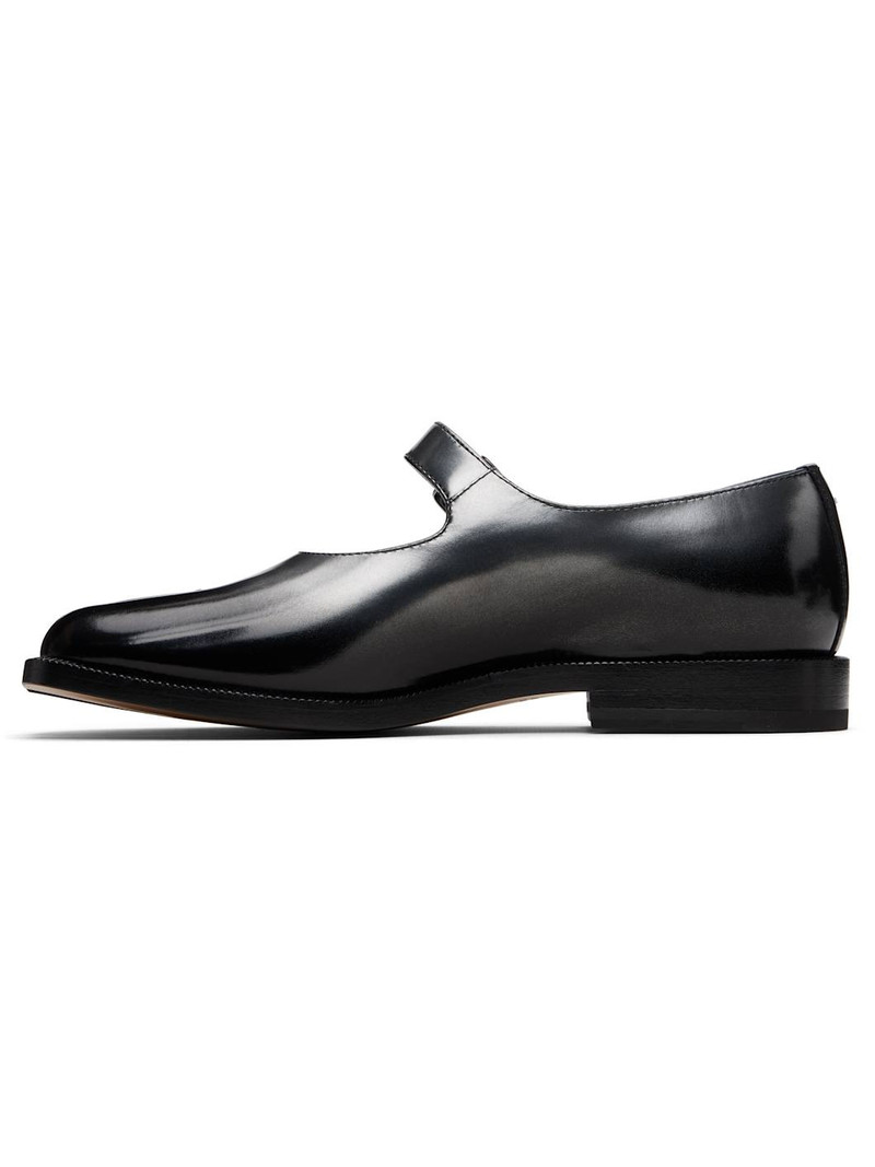 Maison Margiela Black & Silver Mary Jane Loafers outlook
