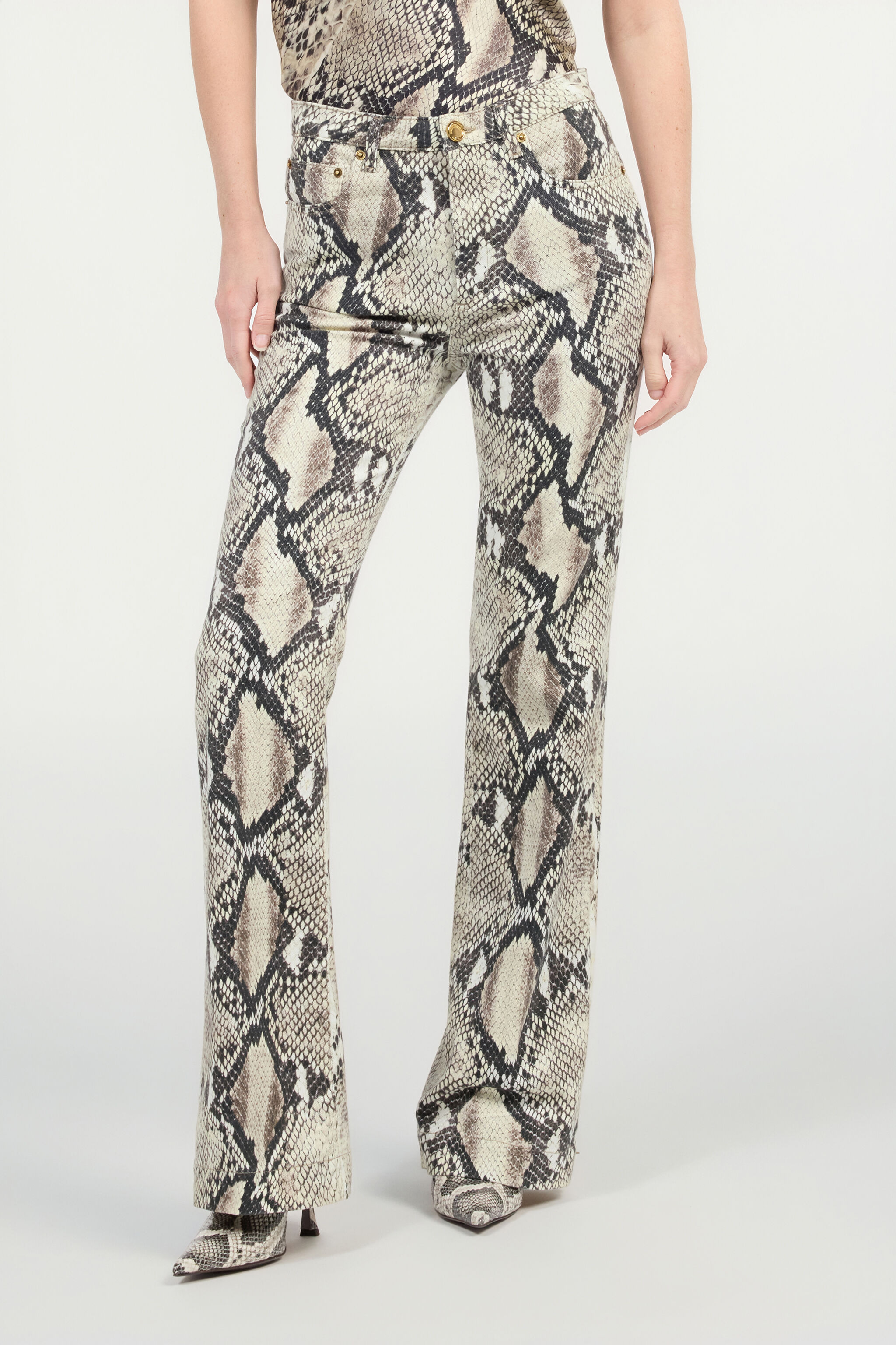 Rock Jeans With Python Print - 3