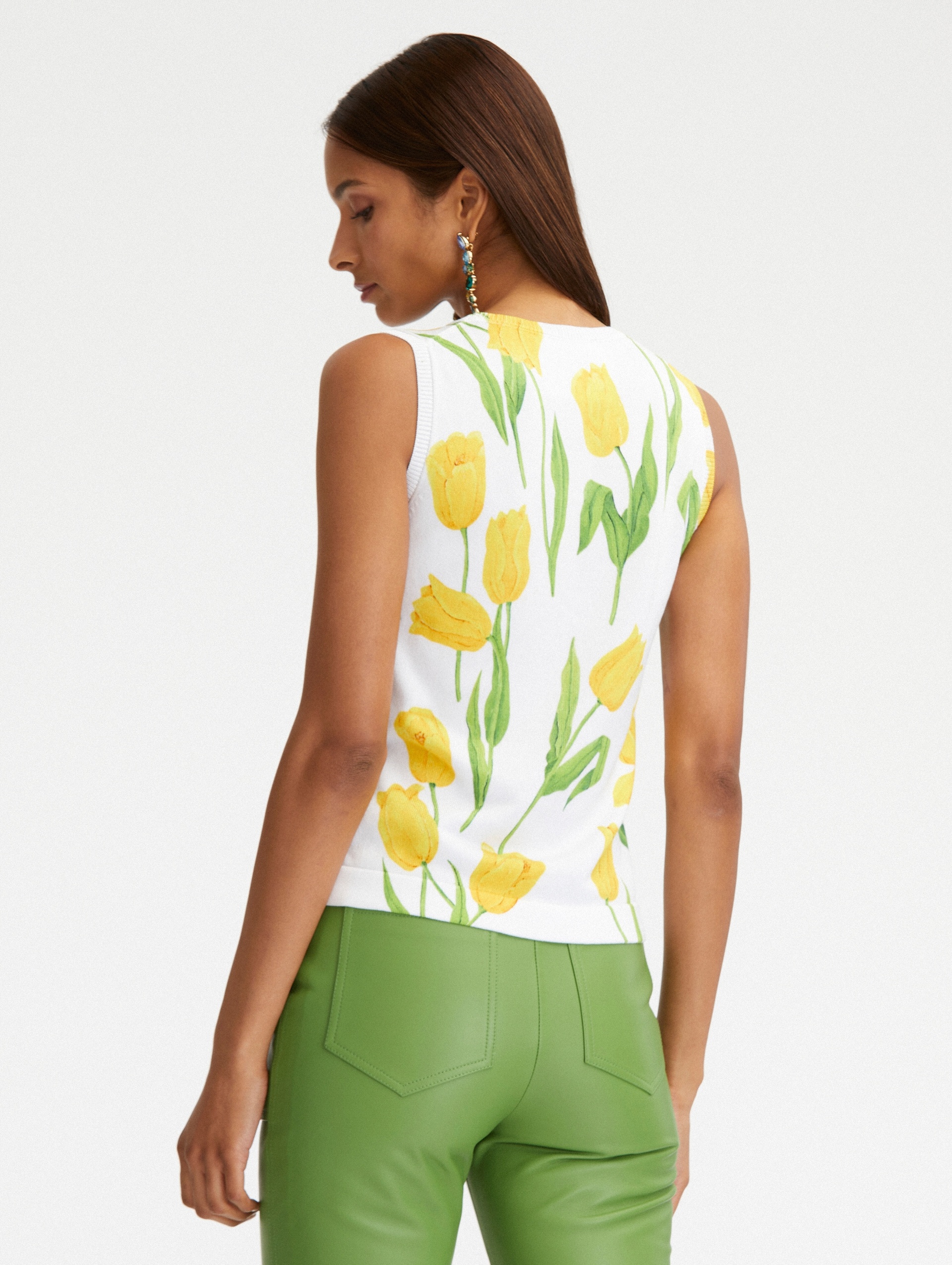 TULIP PRINTED TANK - 4
