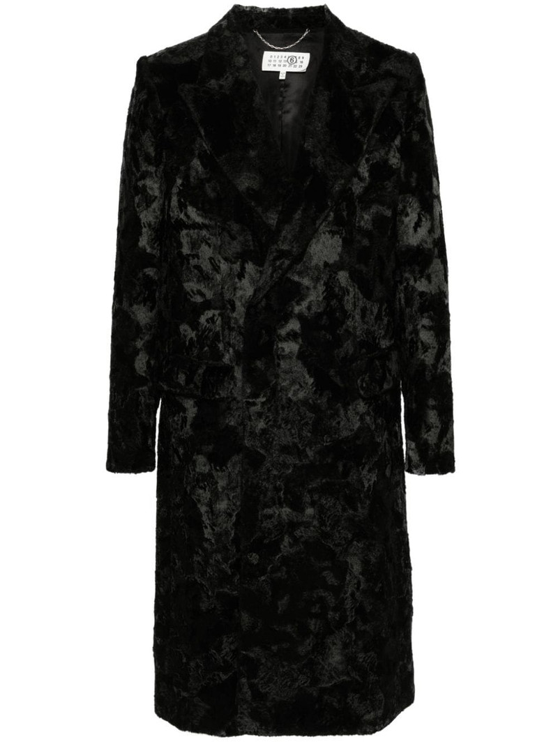 patterned-jacquard coat 1