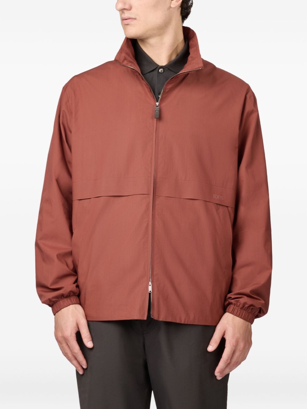 zip-front cotton jacket - 4