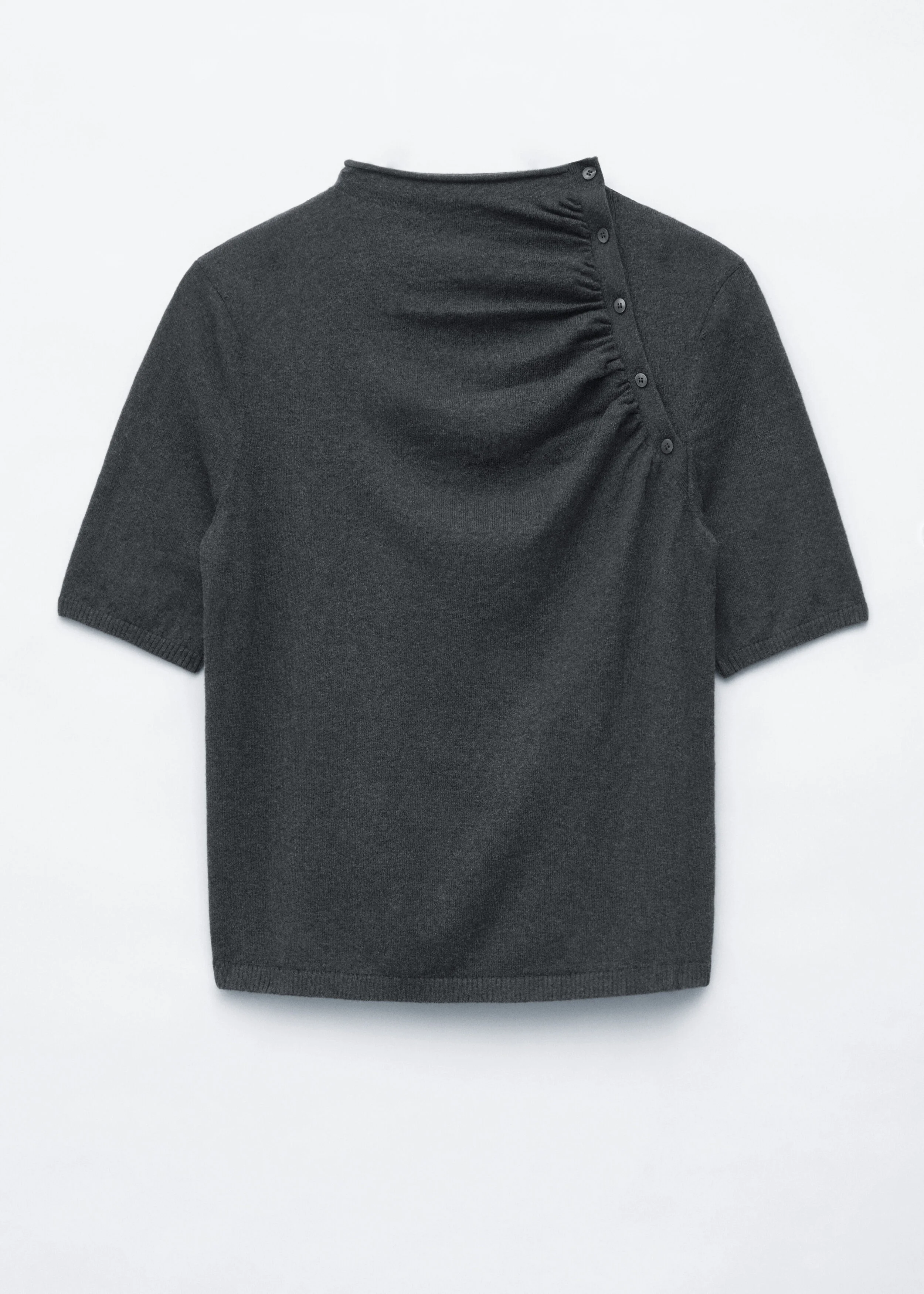 Gathered Side Placket Top - 1