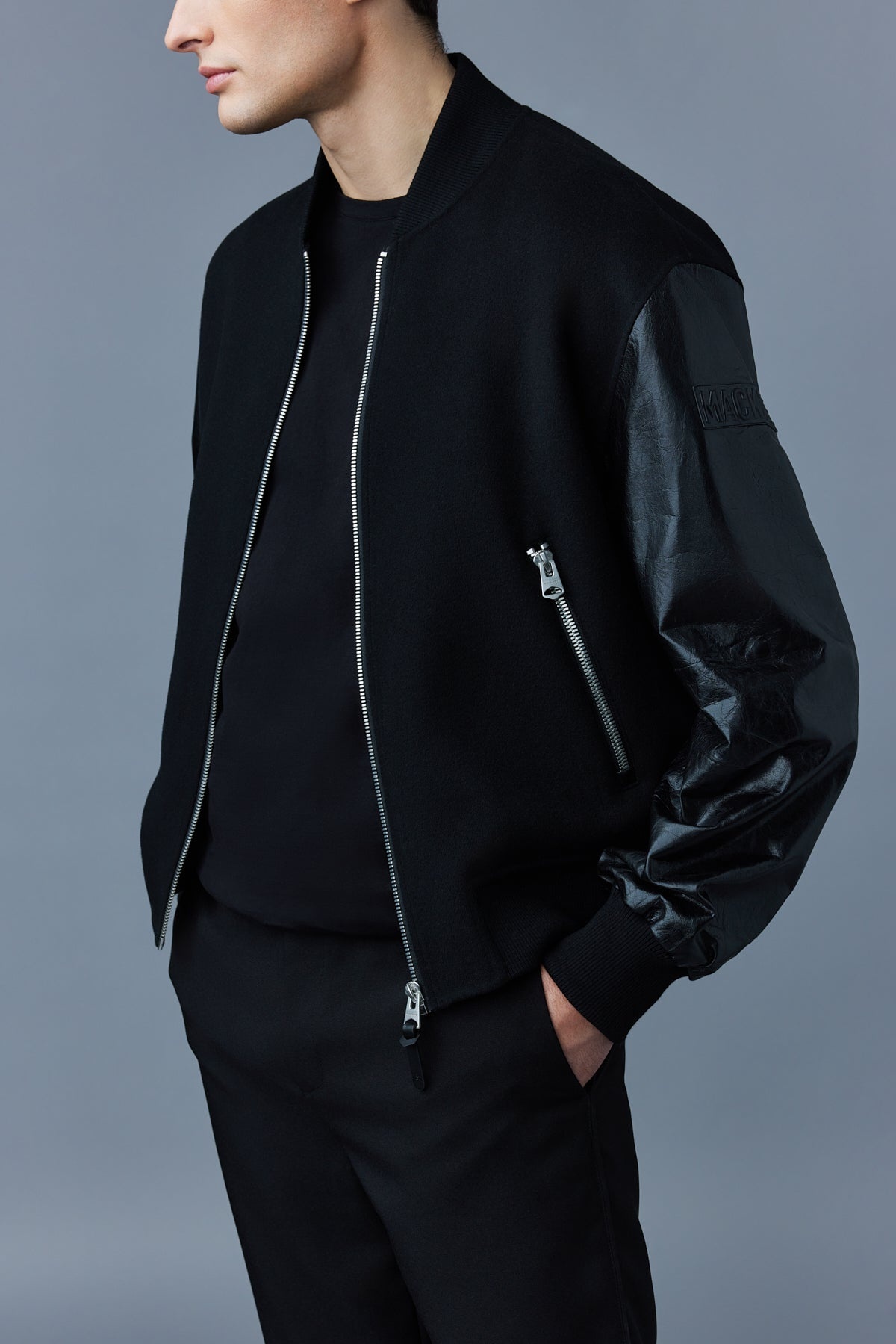 GEE Double face wool bomber jacket - 5
