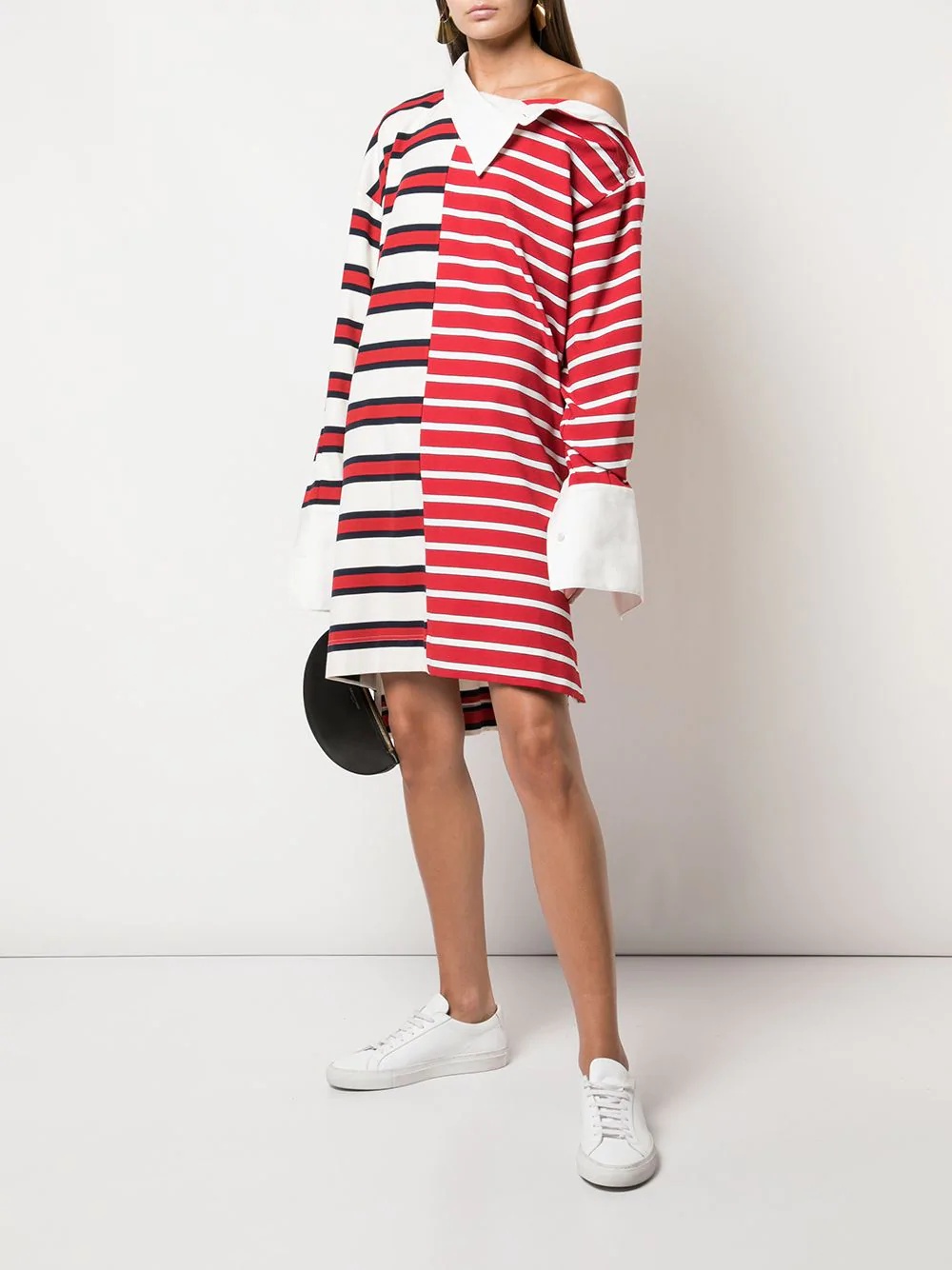 striped shift rugby dress - 2