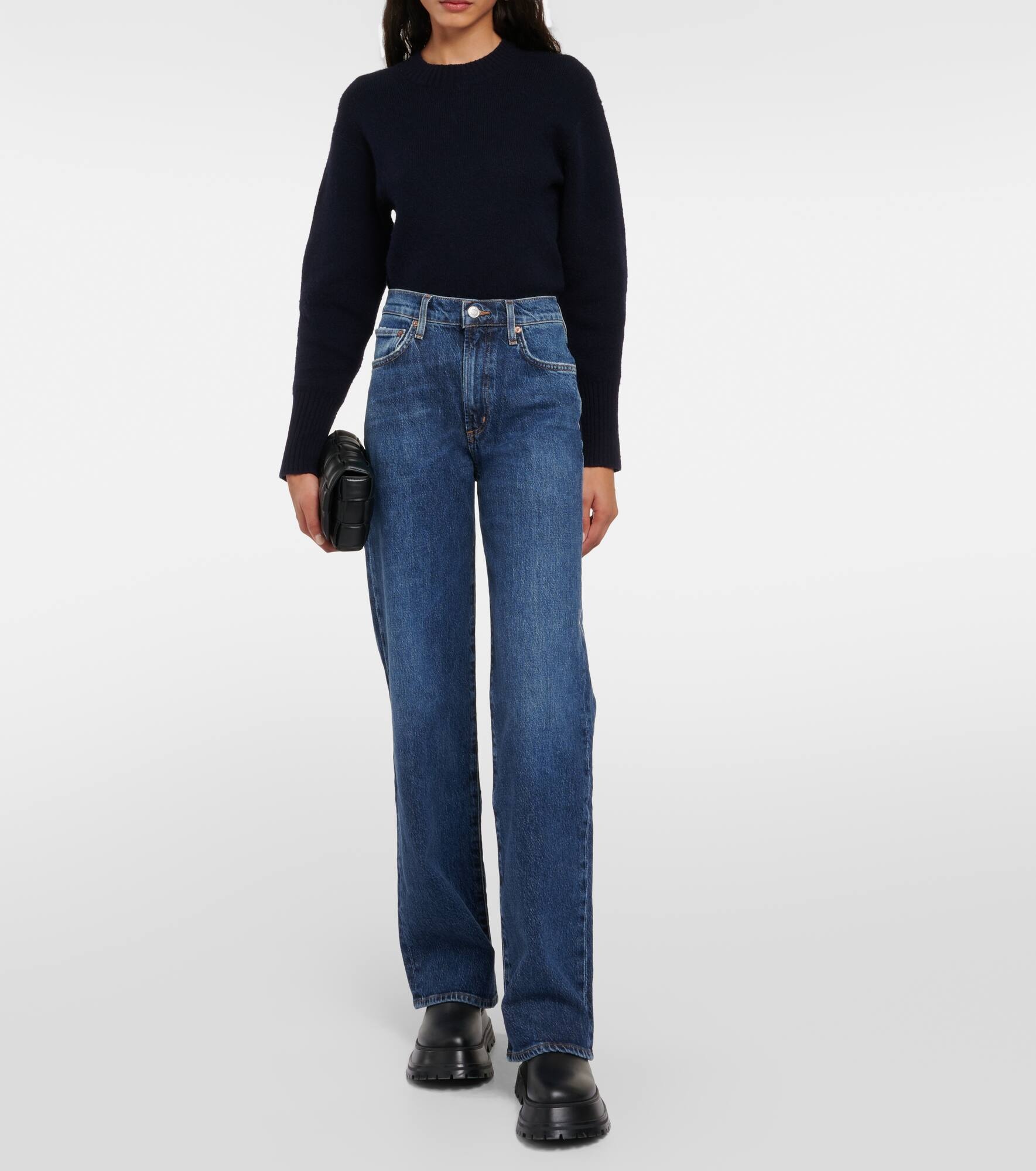 Harper mid-rise straight jeans - 7