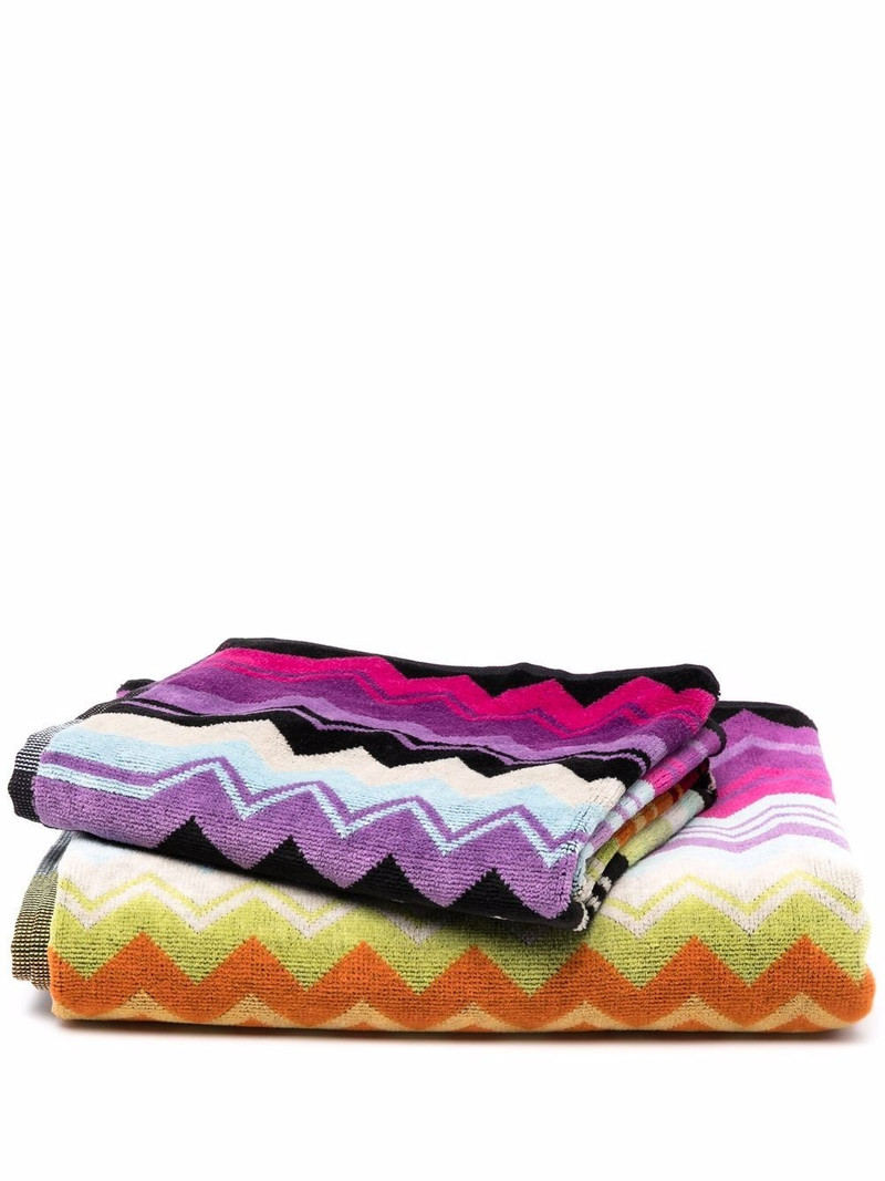 Giacomo 2 piece bath and hand towel set 1