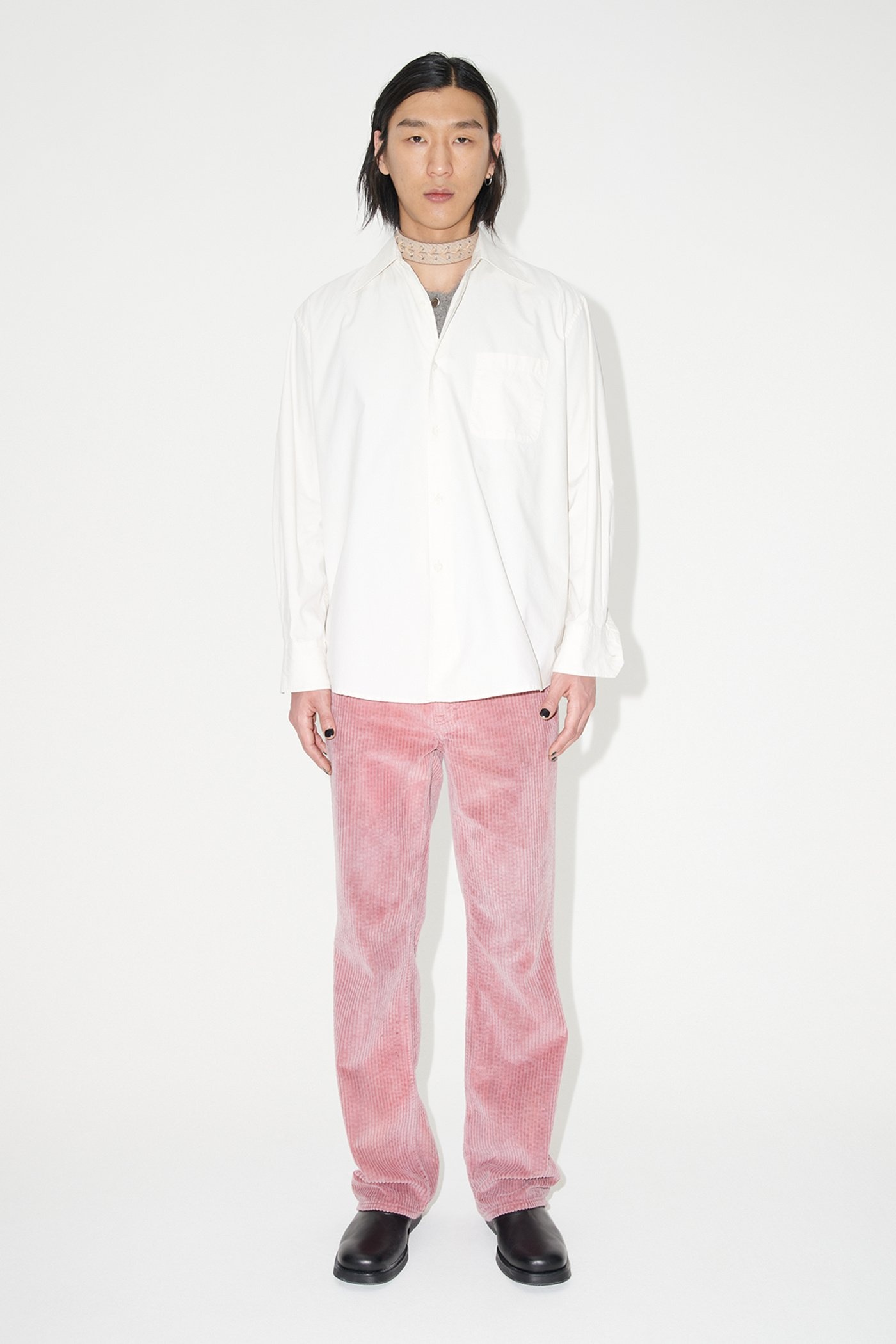 Above Shirt Jet Stream White Poplin - 2