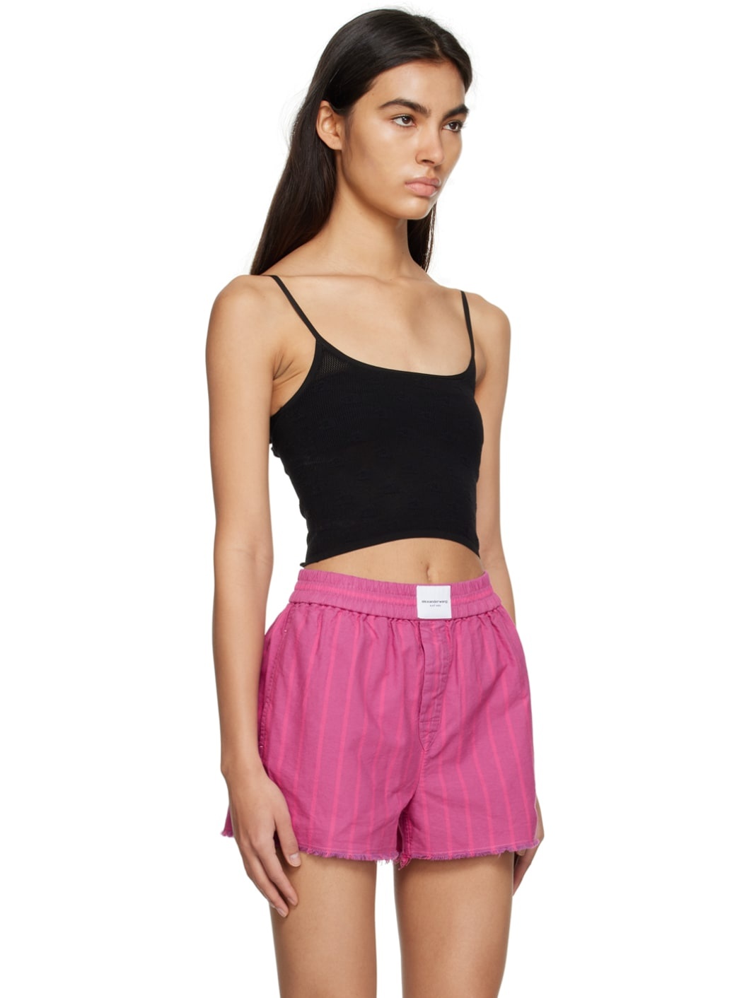 Black Cropped Camisole - 2