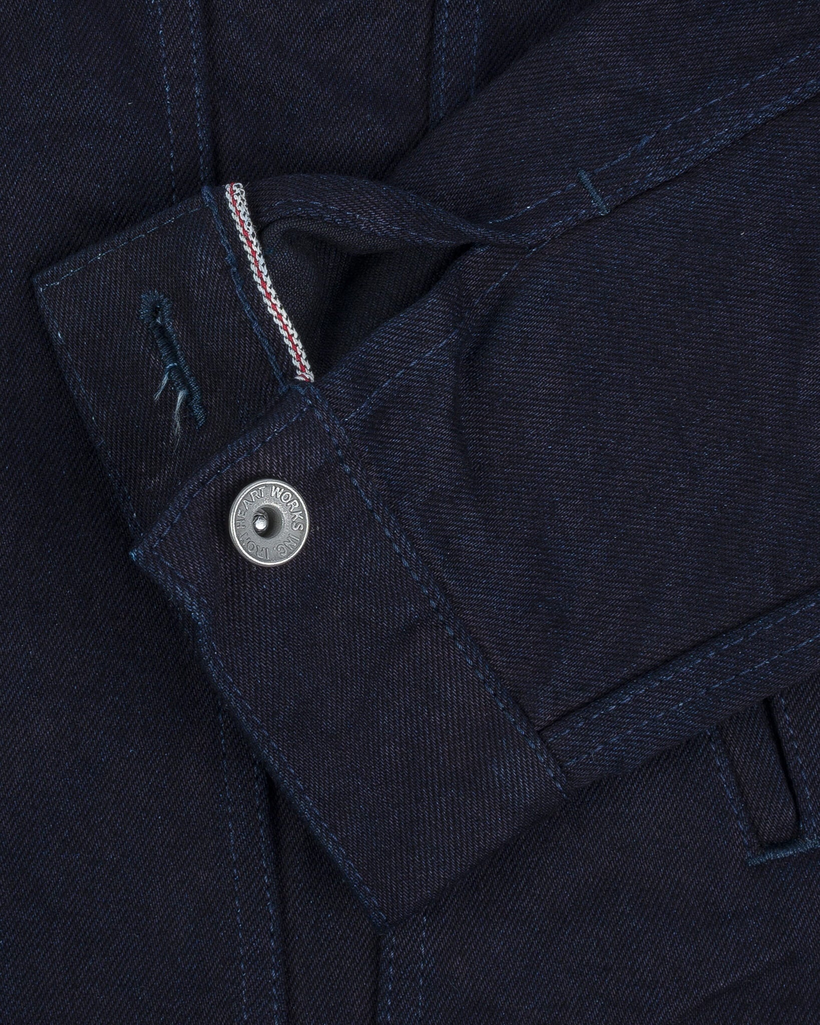 IH-526J-142ib 14oz Selvedge Denim Modified Type III Jacket -  Indigo/Black - 12