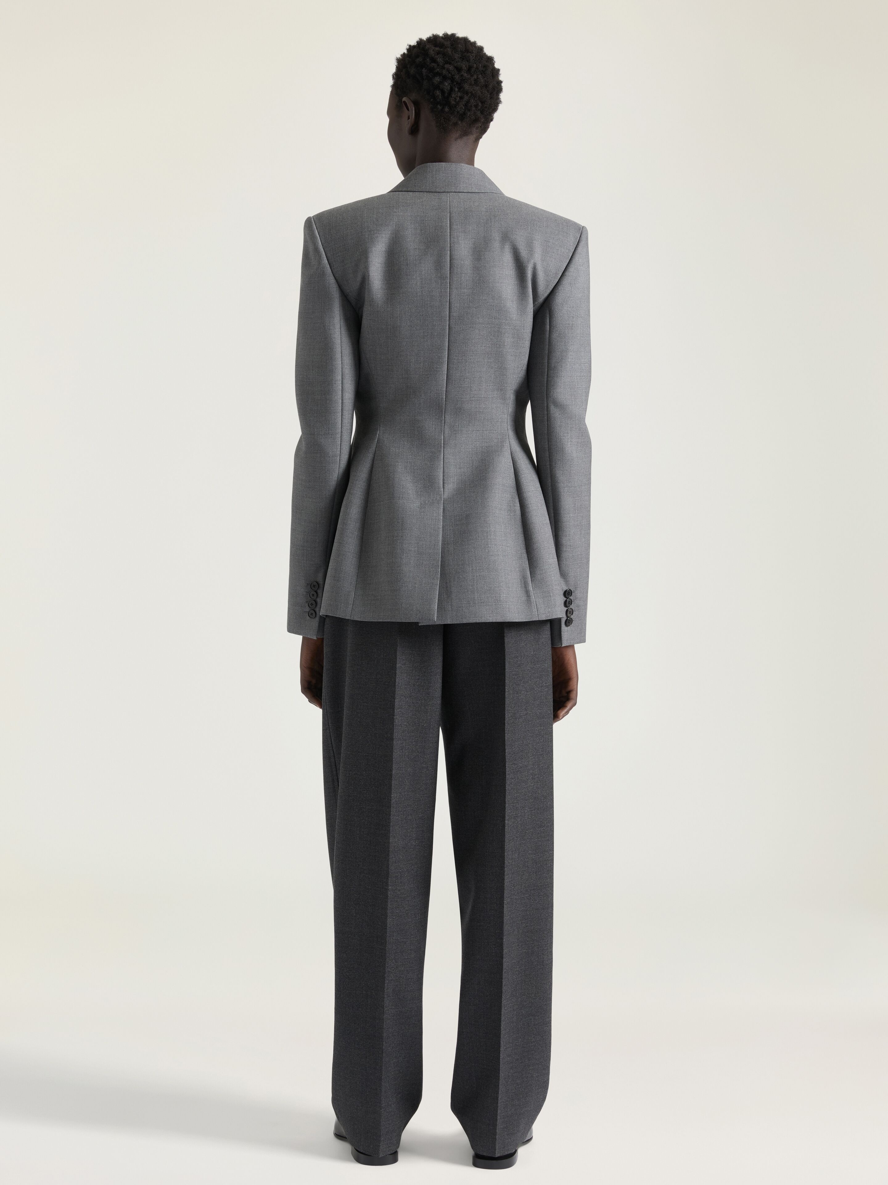 DOUBLE PLEAT PANTS IN WOOL - 3