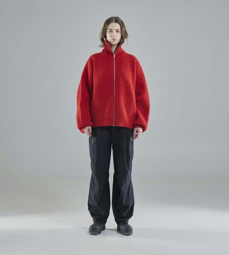 Vonarstræti Zipped Wool Sweater (Unisex) 3