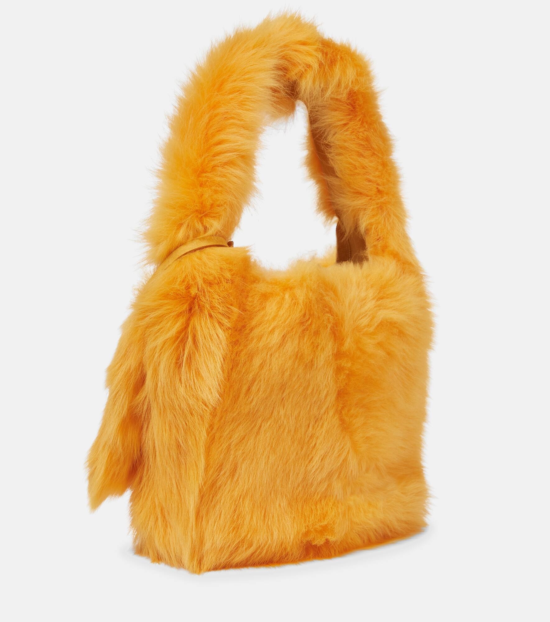 Shearling shoulder bag - 4