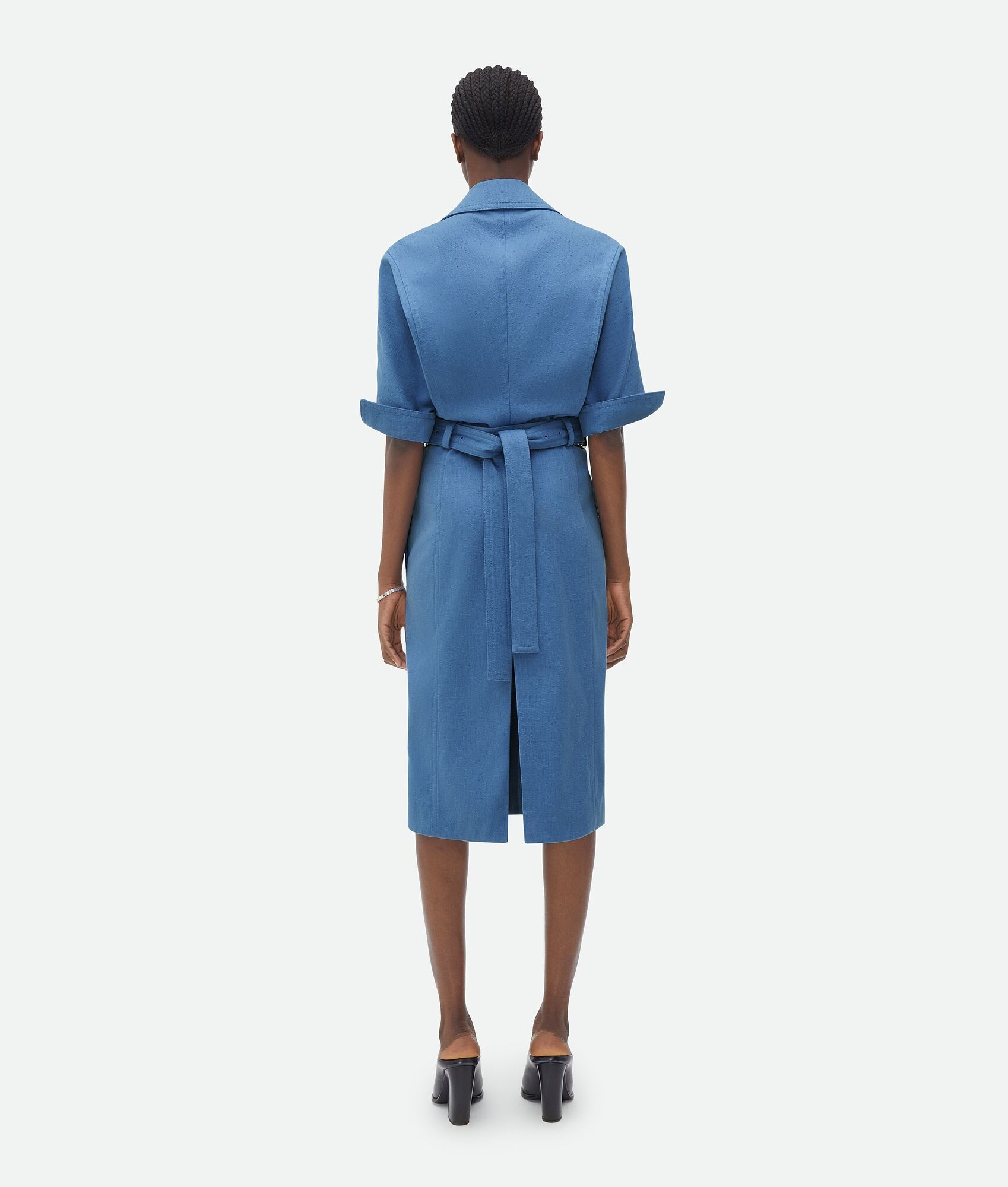 Cotton Twill Midi Dress - 3