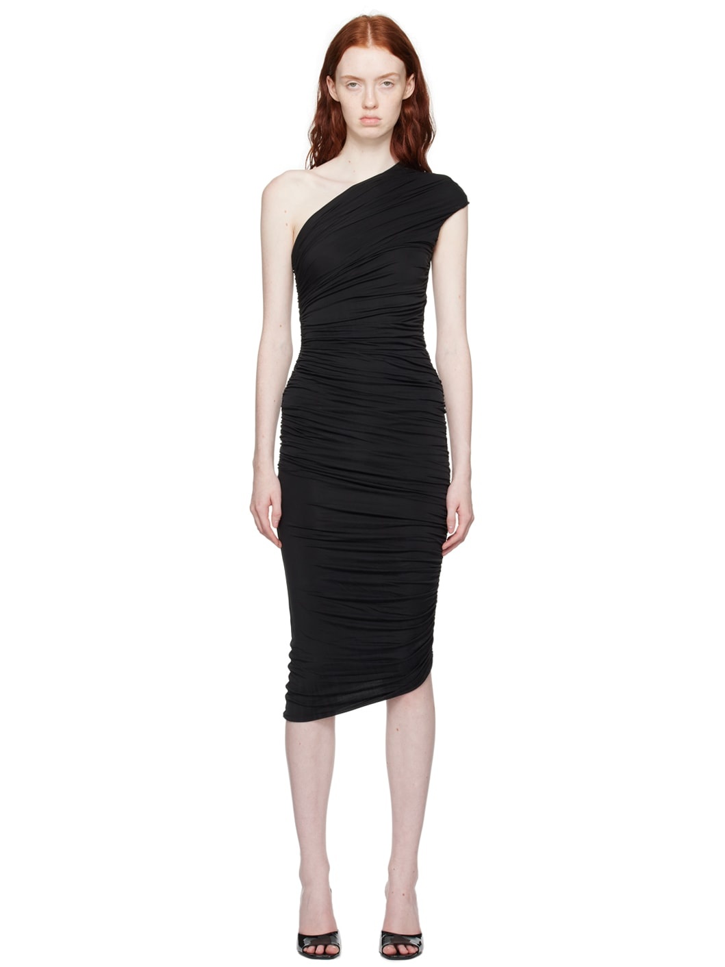 Black Ira Midi Dress - 1