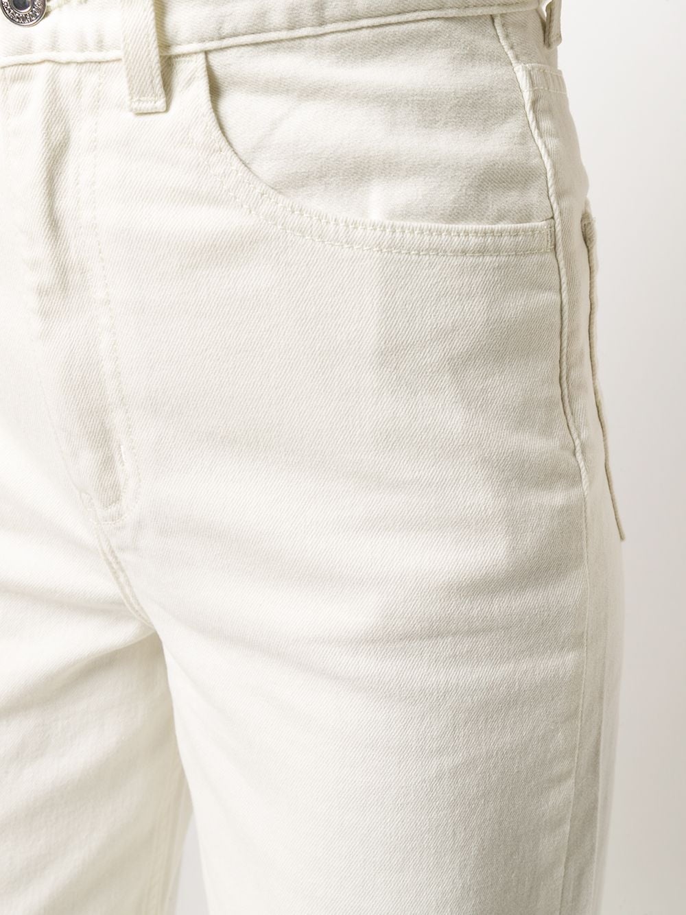 white high-rise jeans - 5