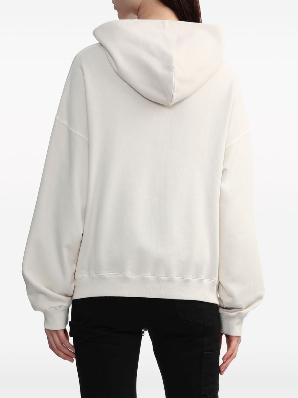 logo-print zip-up hoodie - 4
