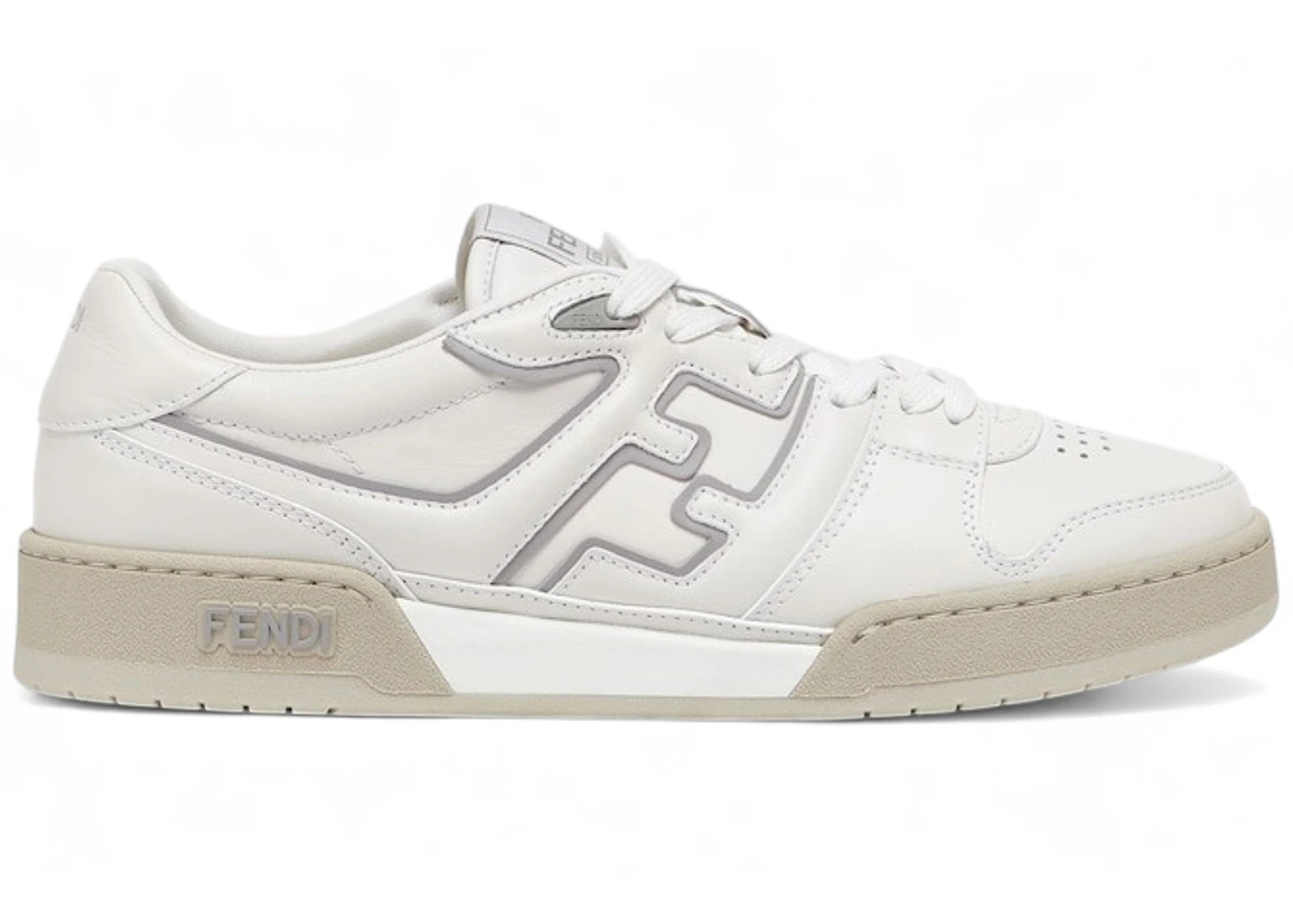 Fendi Match Low White Grey - 1
