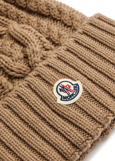 Moncler Pompom wool-blend beanie outlook