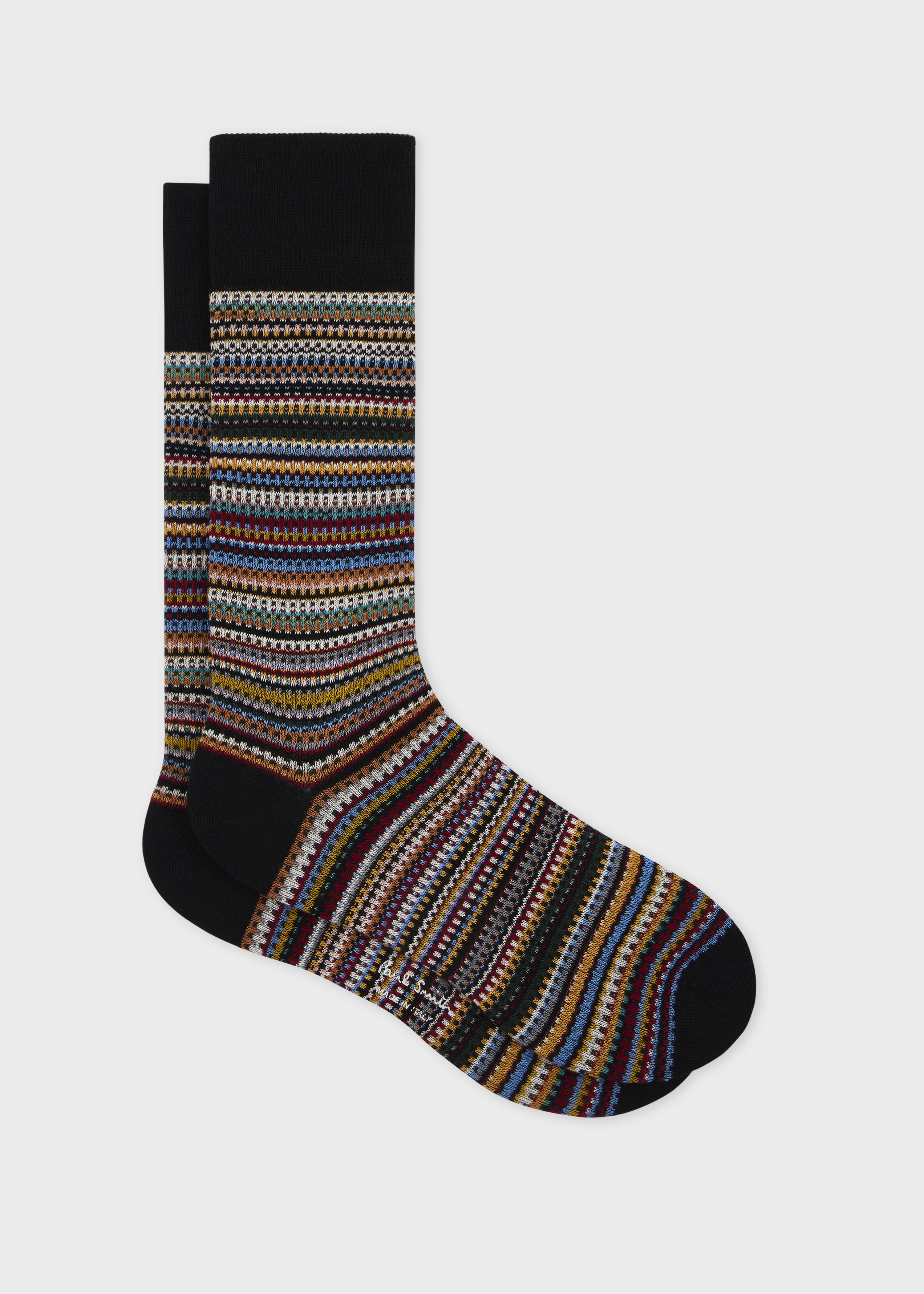 Signature Stripe Cotton-Blend Pique Socks - 1