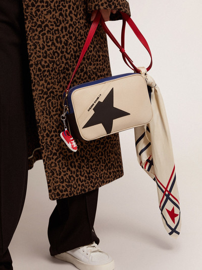 Golden Goose Star Bag made of pebbled leather with black star outlook